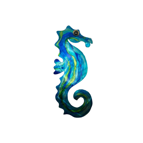 Metal Art - Seahorse - blue