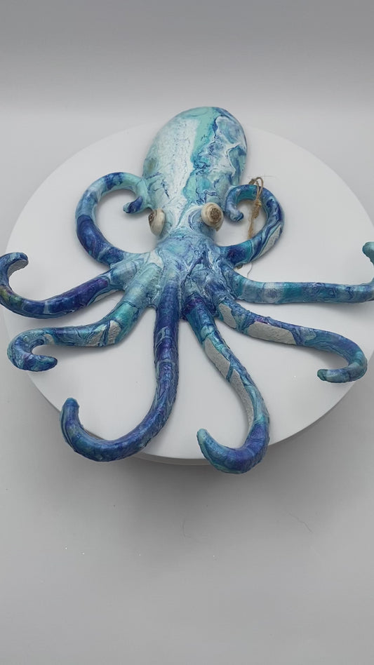 Octopus Ornament or wall hanging
